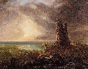 Romantic Landscape with Ruined Tower Thomas